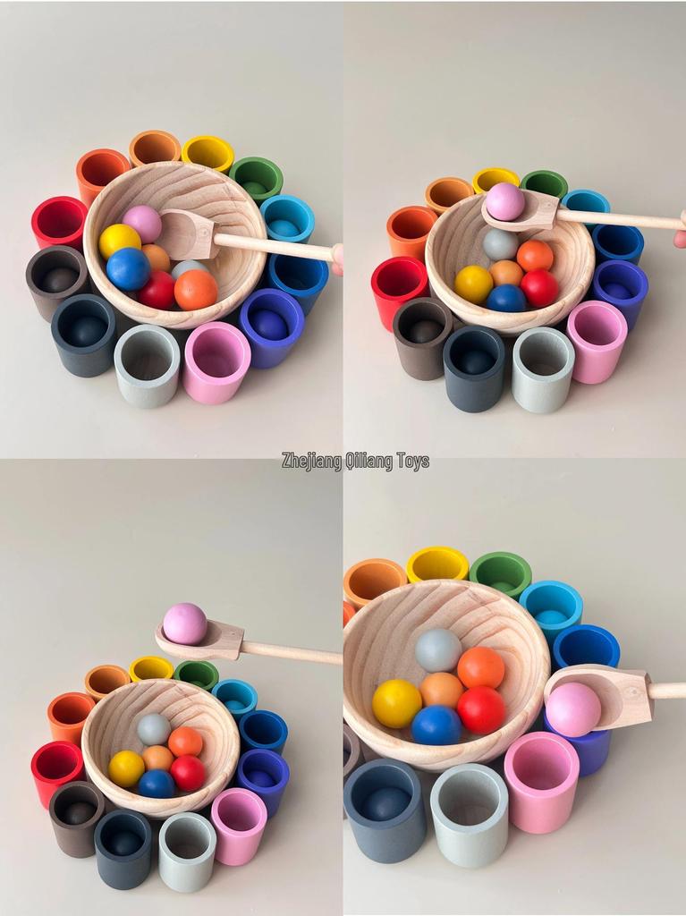 Tasses de tri de couleurs Montessori: Jouets d'Éveil pour Enfants de 1 à 2 Ans