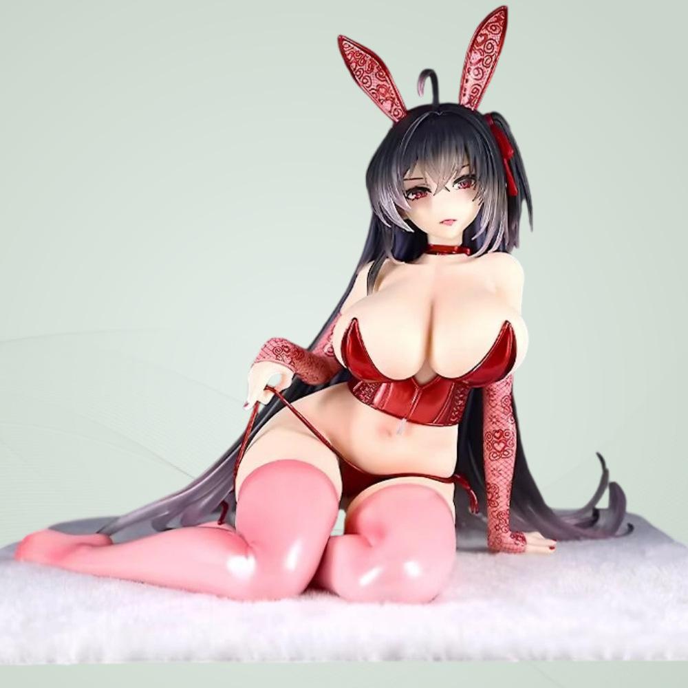 

Blue Beauty Girl anime Hand made Decoration Dafeng Rabbit Girl Lying Cartoon Hand made Model