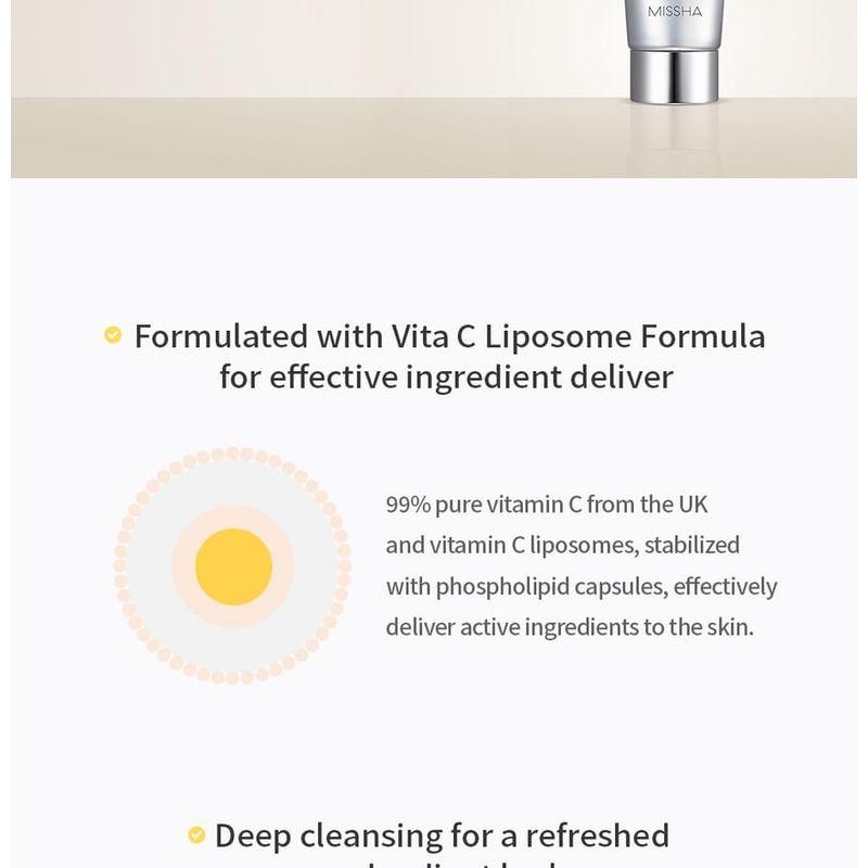 MISSHA - Vita C Plus Clear Complexion Foaming Cleanser