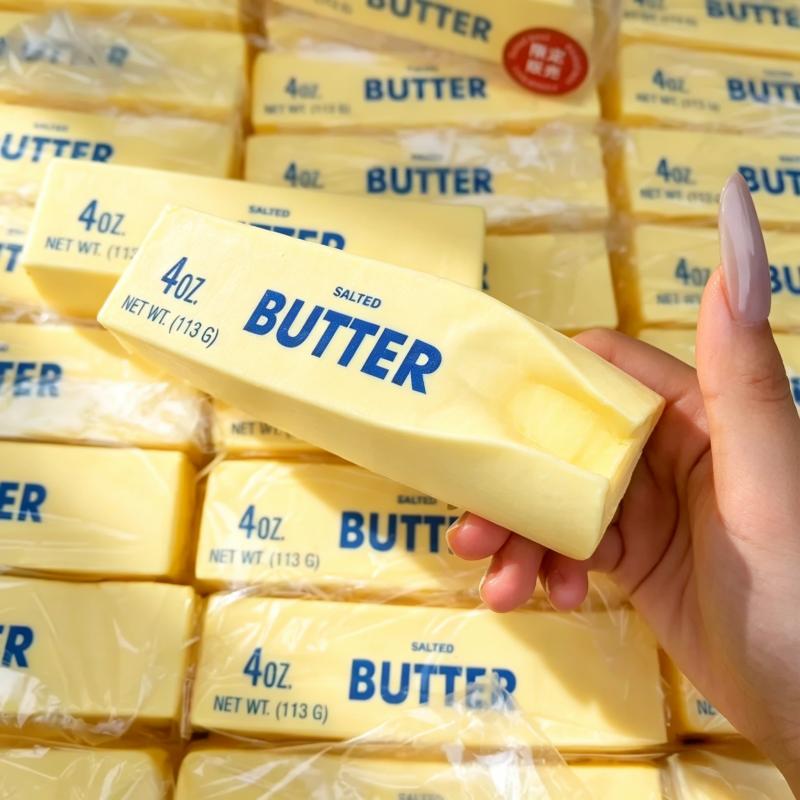 Christmas Stress Relief Butter Stick Fidget Toy Slow Rising Squishy Cheese Squeeze Elastic