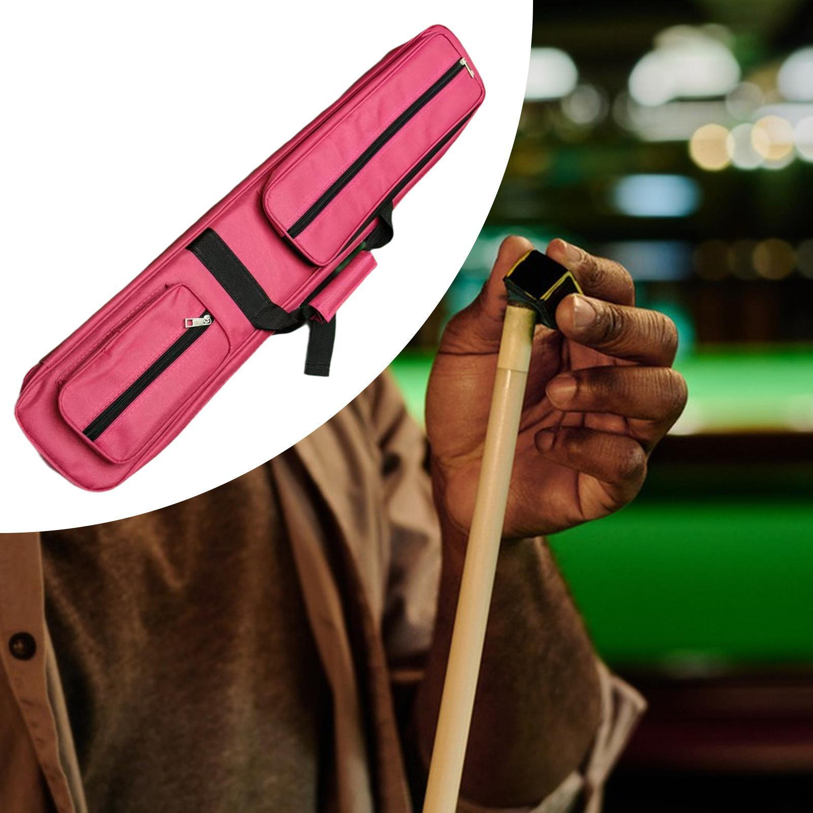 

Чехол для переноски бильярдного кия Сумка из ткани Оксфорд Контейнер 1/2 Carrier розы красного