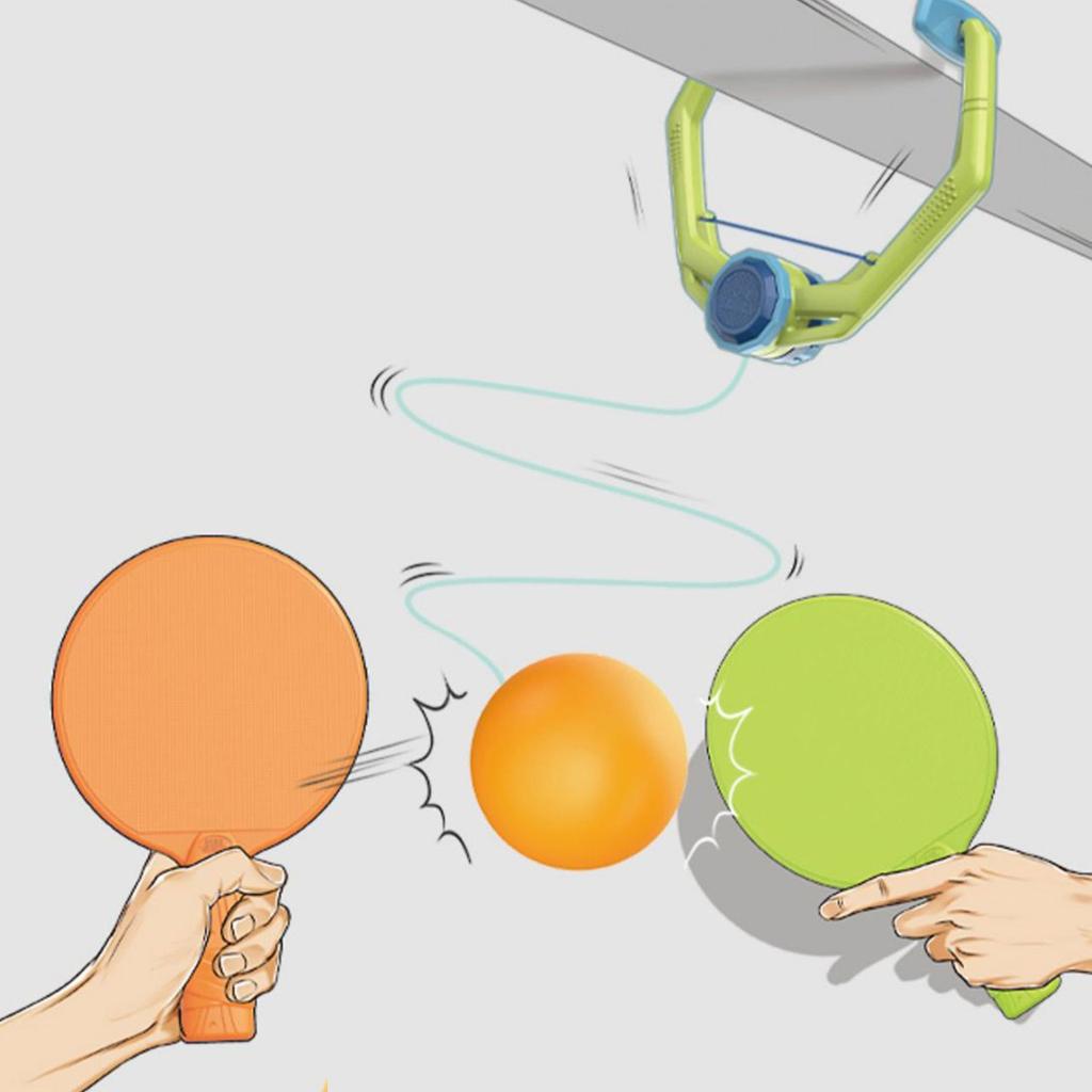 Door Pingpong Game Pingpong Doorway Game Hanging Pingpong Trainer Set Adjustable Hanging Table Tennis Trainer Set