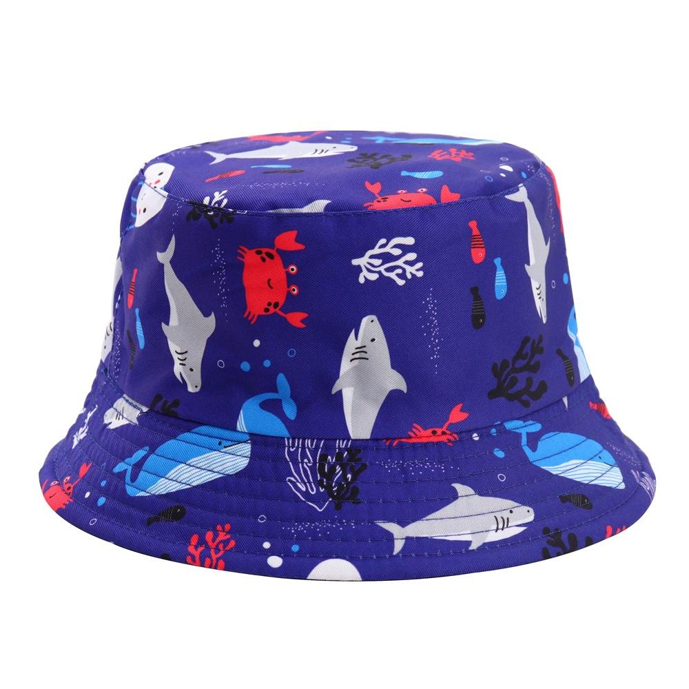 Baby Bucket hat 2-5 Years Old Children Cartoon Infant cap Boys Girls Hat Sun Protection Breathable Cute Shade Basin hat