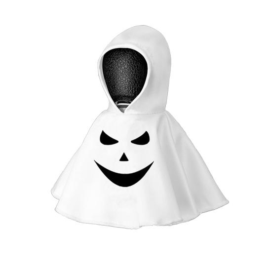 1/6Pcs Halloween Ghost Hoodie Goose Outfits Car Gear Shift Cover Decoration Garden Goose Statue Clothing Auto Hooded Sweatshirt Shift Knob Protector