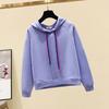Sweatshirt for Women Oversize Hooded Solid Color Thickened Loose Casual Pullover Long Sleeve Winter Sweatshirt Top