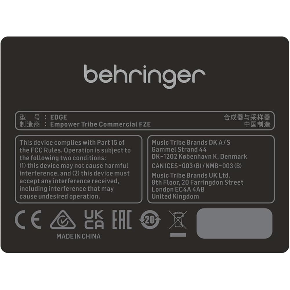 Behringer Behringer Analog Semi-Modular Percussion Synthesizer with Built-In Sequencer MIDI/USB M...