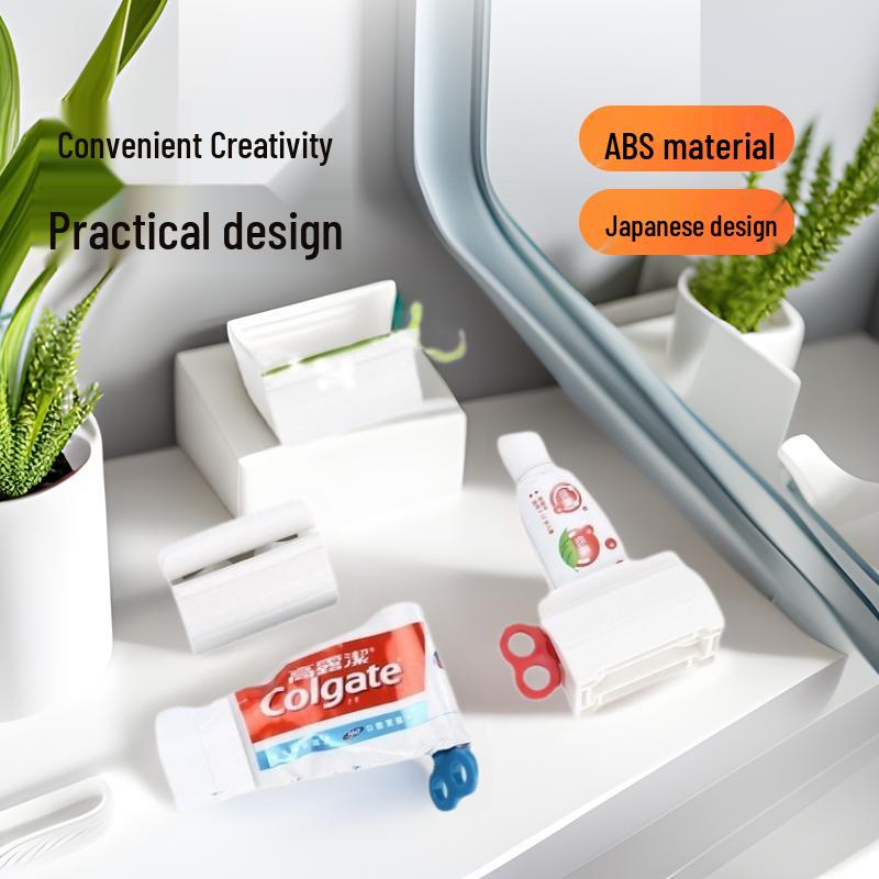 Japanese Toothpaste & Facial Cleanser Manual Squeezer Clip, Bathroom Tool for Efficient Tube Dispensing
