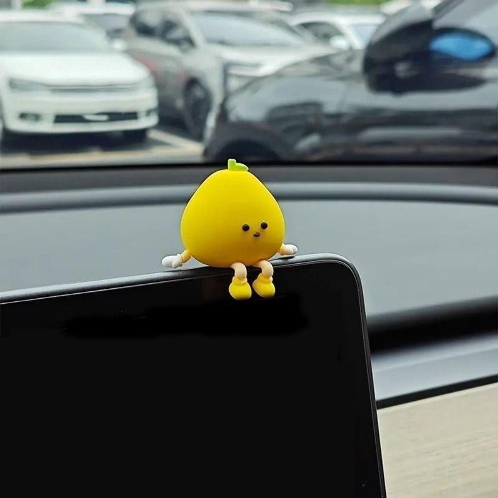 Miniature Mini Resin Doll Petite Cartoon Pomelo Ornaments Pomelo Ornament  Kids Gift