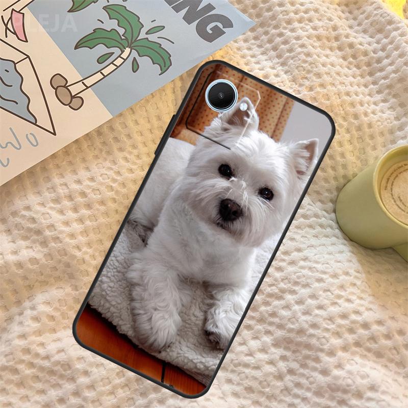 Westie Dog Case For Realme C67 C63 C55 C51 C75 C61 C53 C35 C65 C71 11 12 13 14 15 Pro Plus GT6 GT7 Pro