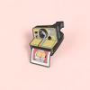 Geometric Camera Retro Brooch Pin Exquisite Alloy Fashion Accessory For Men Women And