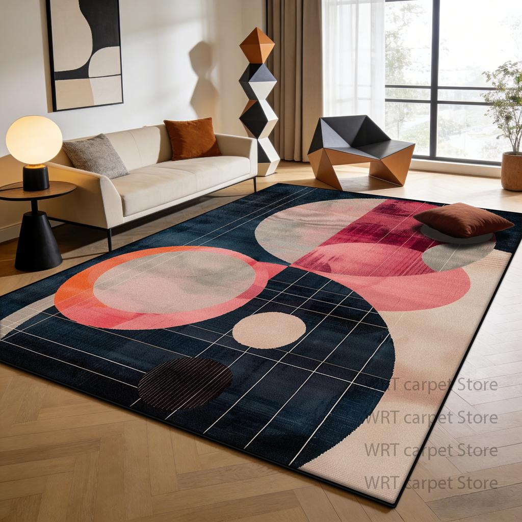 Nordic Light Luxury Style Living Room Carpet Decoration Modern Lounge Large Size Rugs Non-slip Pile Fabric Bedroom Tatami Mat