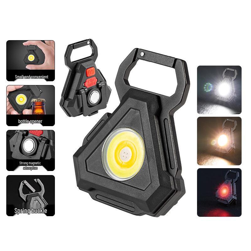 

Компактний водонепроникний багатофункціональний брелок: Самозахист, Зарядка, Магнітний Міні-ліхтарик