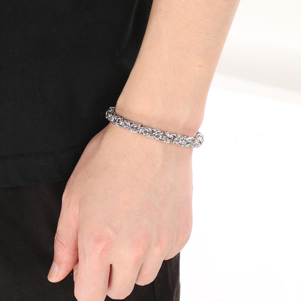 6/7/8mm O Ring Chain Bracelet for Men Women - Stainless Steel 304 - KB168577-Z