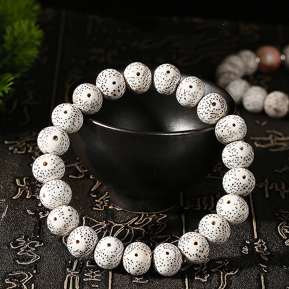 Natural Wood Star Moon Bodhi Seeds Bead Bracelet Promotes Meditation Wisdom & Good Luck Fortune Enlightenment Harmony Jewelry