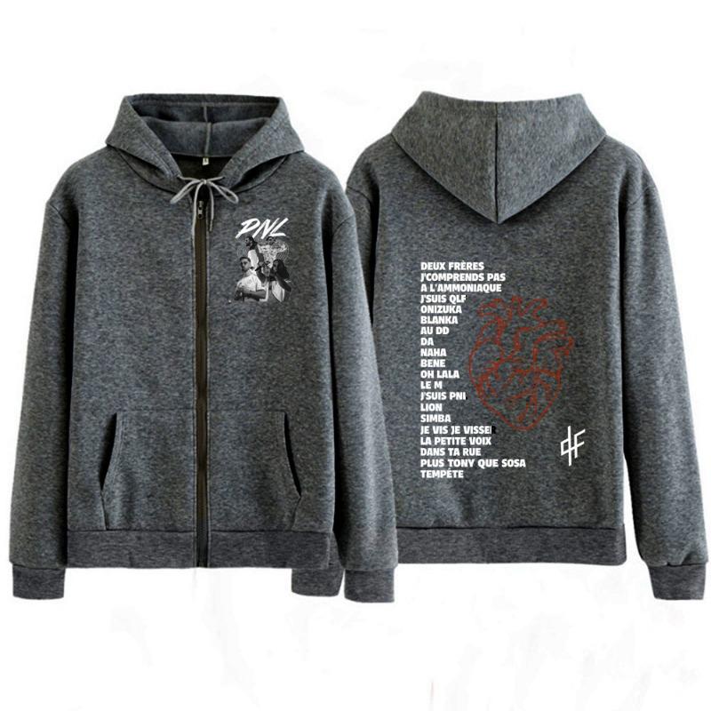 Rapper PLK Graphic Zipper Hoodies Men's Women Clothing Fashion Hip Hop Harajuku Oversized Zip Up Hoodie Sweatshirts Funny Wears