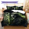 Simon Ghost Pattern Bedding Set Quilt Cover Pillowcase Home Decor Gift (1 * duvet cover + 2 * pillowcase, without core)
