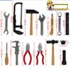 Kids' Construction Worker Costume & Tool Set for Dress-Up Play