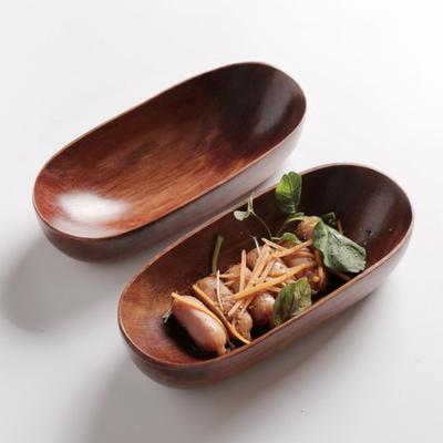 Dřevěný tác v japonském stylu Hladké okraje Servírování Sushi Sýr Sushi Sváteční občerstvení Retro Dezert Servírovací tác Snack Miska Ovocný organizér