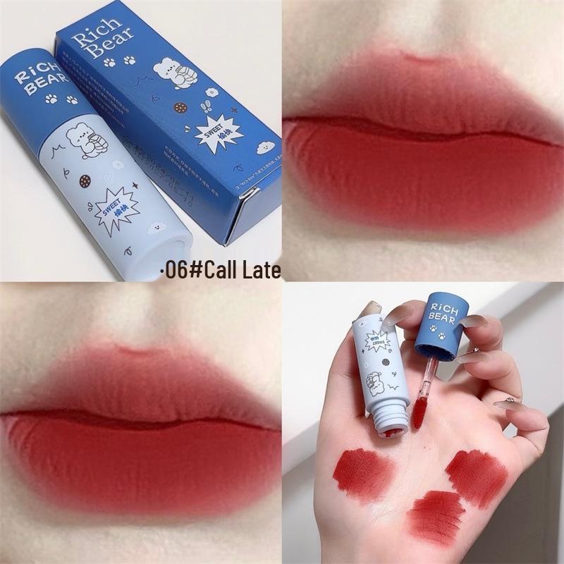 

Rich Bear Velvet Matte Nude Lipstick Set - Long-Lasting, Pigmented, Whitening Effect for Women