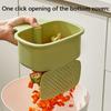 1pc Kitchen Sink Filter Basket, Sink Washing Basin Anti Leak Filter Basin, One Click Press Type Grid Drain Storage Rack
