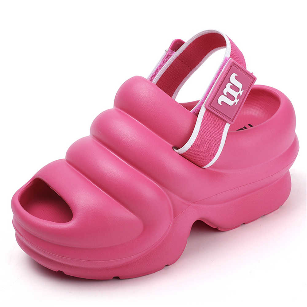 Fashion Plateforme Large Size Women Aqua Shoes Slippers Black Women's Sandals Flip Flops Sneakers Sports Industrial Sewing Shuse