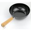 Pearl Metal Stir-fry Pan, 20cm, Wooden Handle, Induction Compatible, Deep Iron Frying Pan, Ironworker, Made in Japan, HB-1964