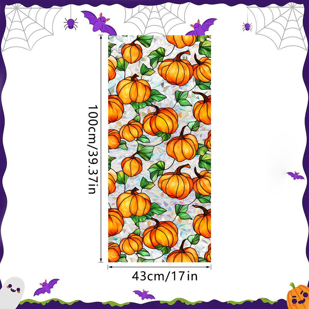 Halloween Decorations Window Clings - Hallowmas Ghost Spider Bat Pumpkin Monster Peeking Decals Party Supplies Decor