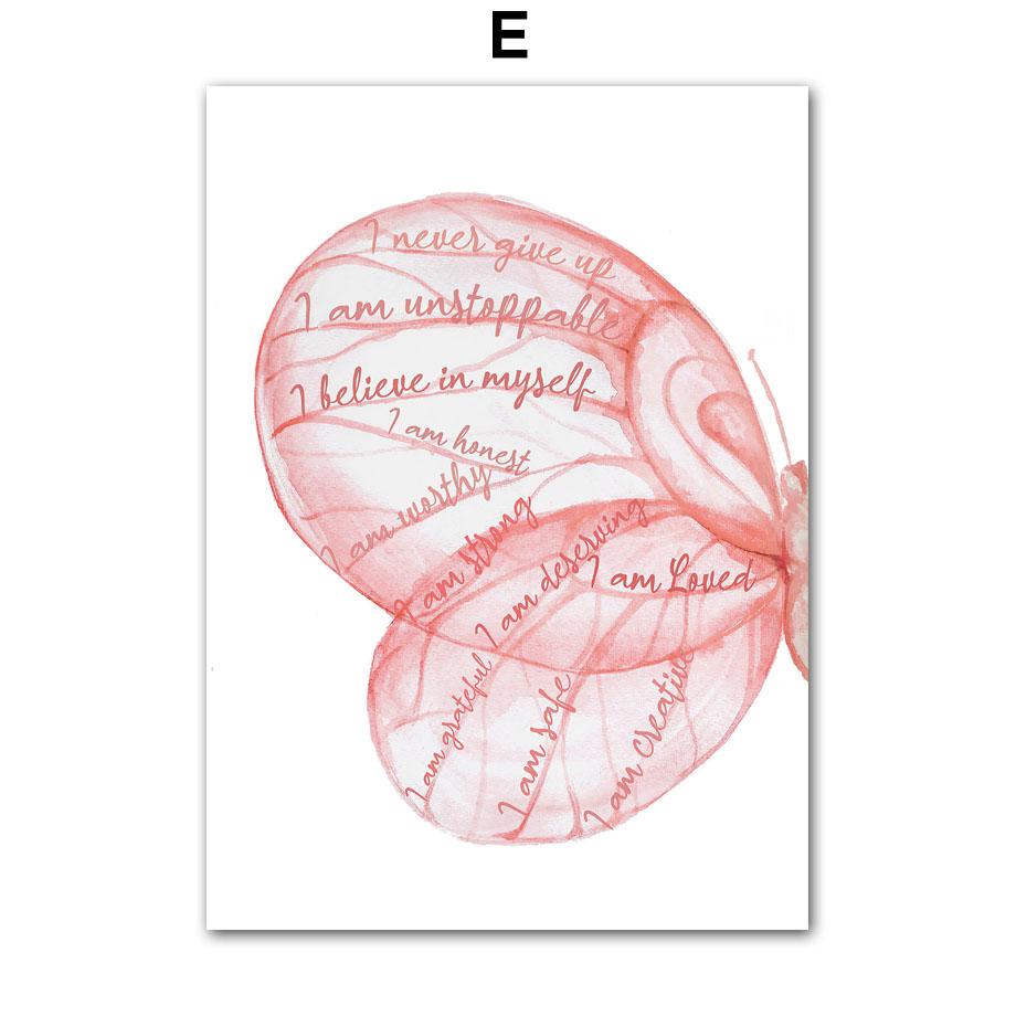 Black Ballet Girl Butterfly Rainbow Crown Flower Wall Art Canvas Painting Nordic Posters And Prints Picture Baby Kids Room Decor