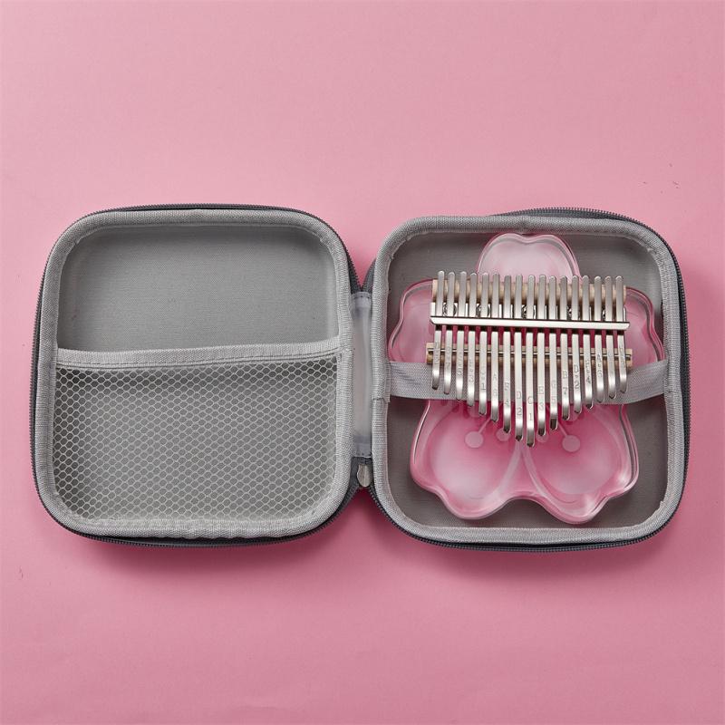 Kiraz Çiçekleri Şekli Kalimba Başparmak Piyano 17/ 21 Ton Akrilik Parmak Piyano Klavye Enstrümanı