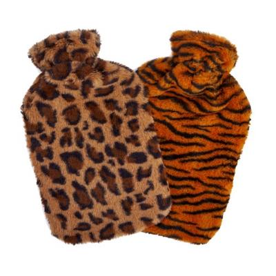 Animal Print 2L Hot Water Bottle And Cover (Pack of 2)