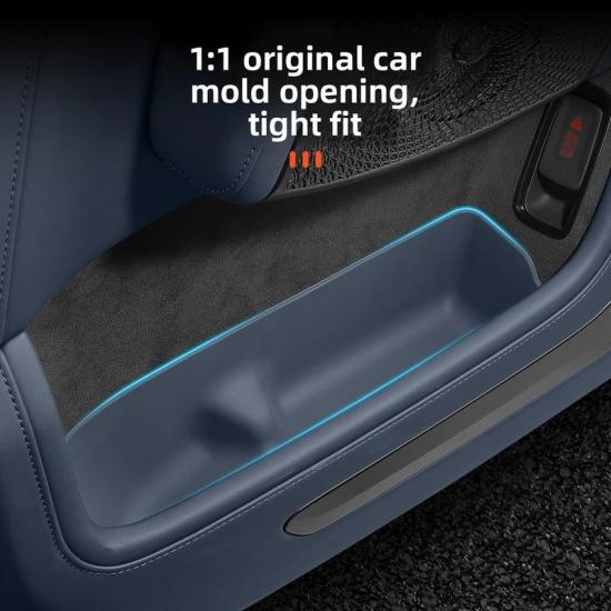 Car Door Silicone Storage Box for Zeekr 9X 2025 2026,Door Slot Pad Car Interior Organizer Anti-Slip Mat Modification Accessories