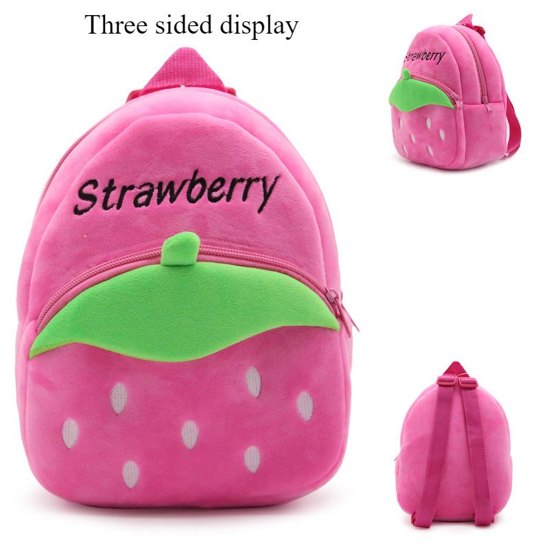 Kindergarten Backpack Cute Cartoon 1-3 Year Old Children's Backpack Plush Backpack for Spring Outing Fun Portable Backpack