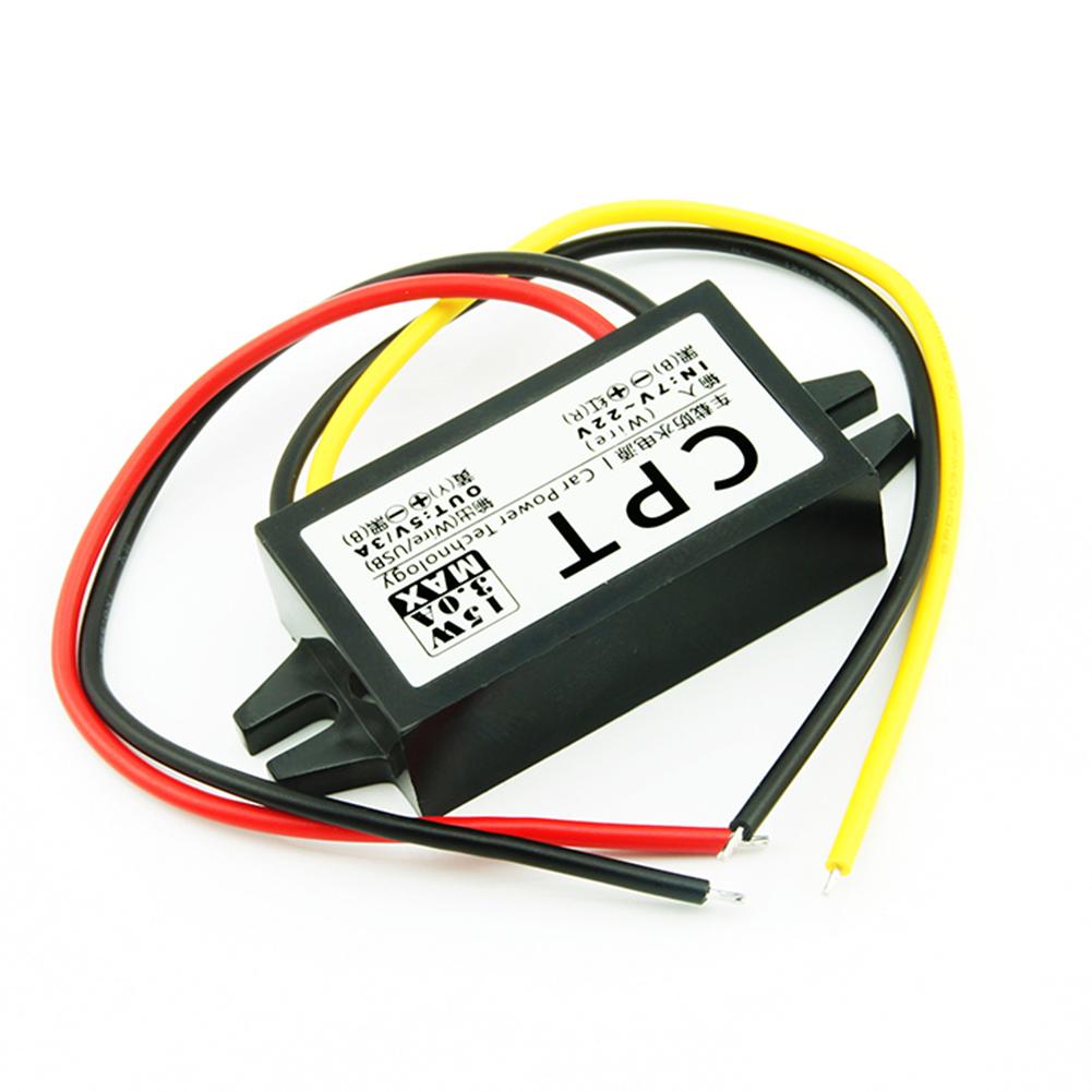 DC-DC 12V to 5V 3A 15W Car Power Converter Micro USB Step Down Buck Converter Car Voltage Reducer Regulator Power Supply Output