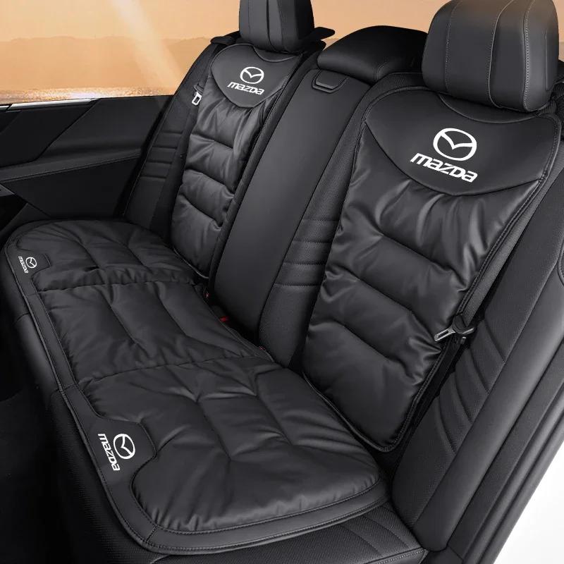 2025 Hot For Mazda 3 6 2 5 Axela Atenza CX3 CX5 MX3 MX5 MPE MS Universal Velour Car Seat Cover Leather Auto Backrest Protective