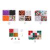 Bracelet Making Bead Kit with Mixed Festive Beads and Cord, Holiday Jewelry Craft Set for Seasonal DIY Projects