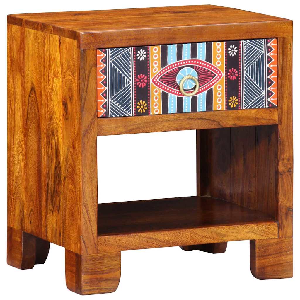Sideboard Multicolored 40 x 35 x 45 cm Solid Acacia Wood