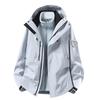 Camel Unisex 3-in-1 Mountaineering Jacket: Graphene-Lined, Windproof, Waterproof, and Warm, New Style, Two-Piece Set.