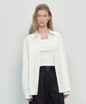 Deomago Semi Oversized Classic Shirts (Light Beige)