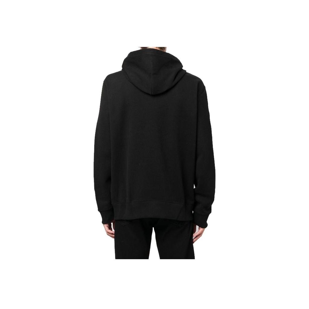 Polo Ralph Lauren FW22 Logo Print Hooded Long Sleeve Jacket Men Jackets Black 710880189-001