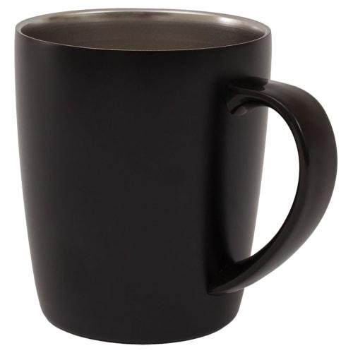 NITORI (NITORI) Nerezový hrnek s víčkem, CV187-2, Černý, 8958158