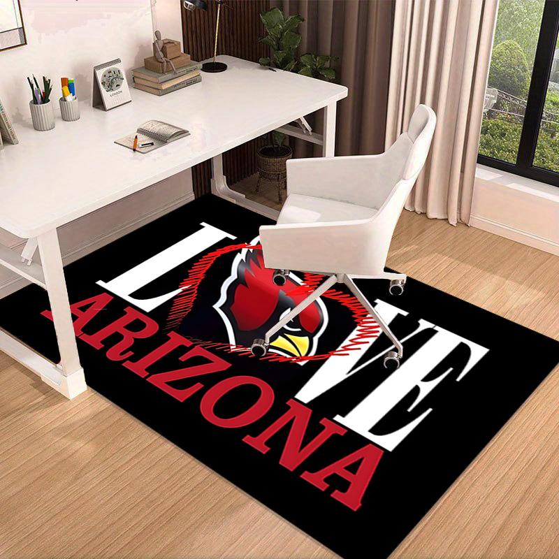 Arizona Cardinals Logo Area Rug for Office, Chair Rug, Decorative Carpet Livingroom Mat, Large Size Fan gifts Christmas gifts
