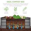 6x3x2ft Outdoor Metal Raised Garden Bed Deep Root Box Planter for Vegetables Flowers Herbs 269 Gallon Ccity 100 Non Toxic Mater