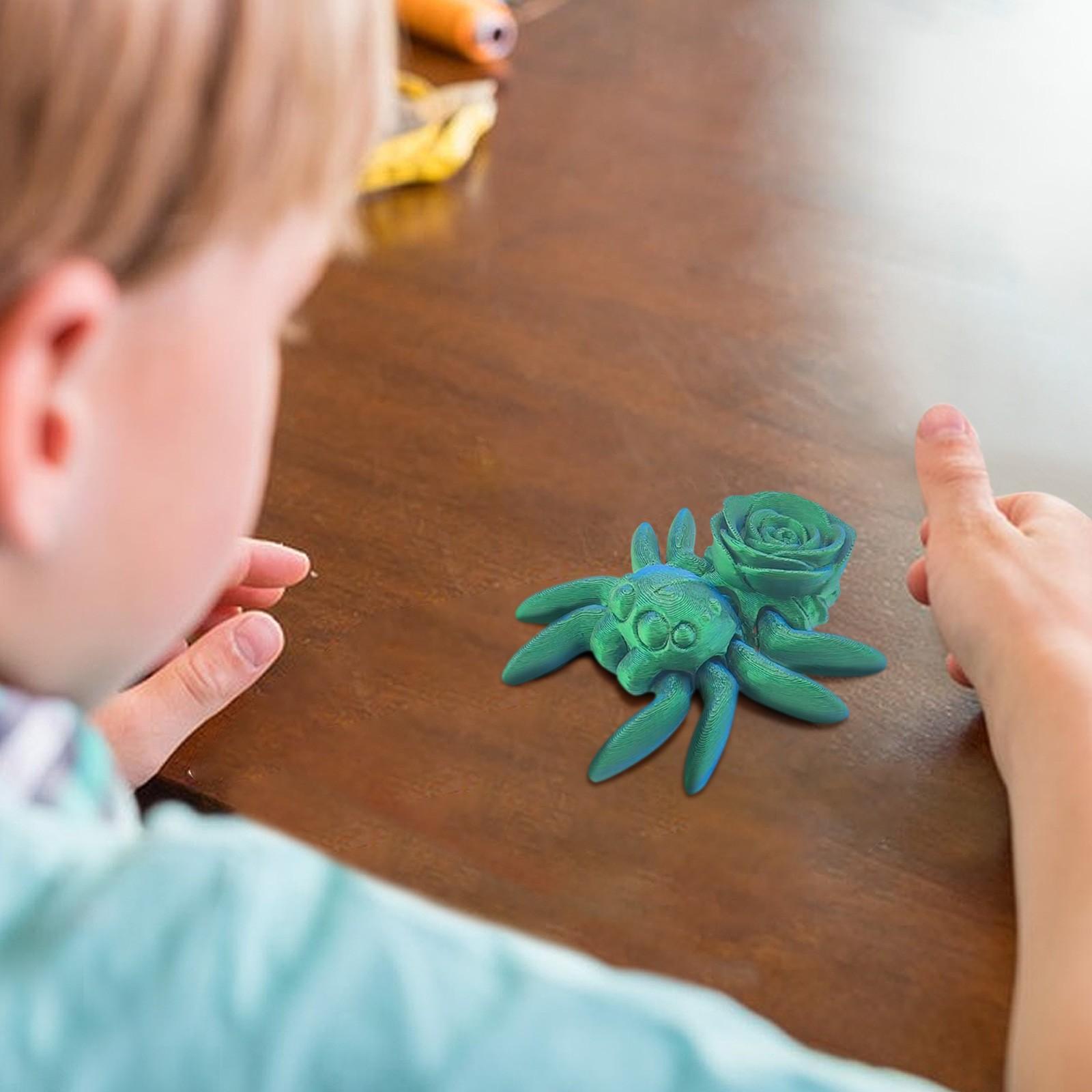 

Милые игрушки в форме животных, напечатанные на 3D-принтере, с подвижными суставами One Size зелёный