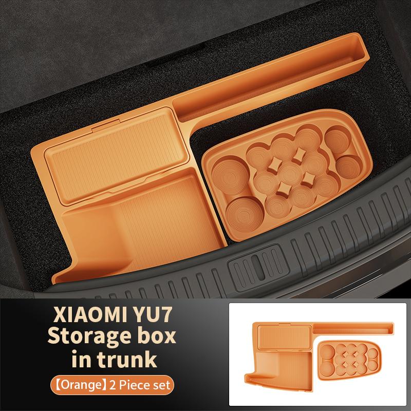 For Xiaomi Yu7 2025 2026 Trunk Storage Box Tail Box Leveling Organizer Interior Modification Special-Fit Interior Accessories