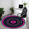 1pc Vortex Pattern Chair Carpet for Office Non Slip, Machine Washable Rug for Office, Room Holiday Decor for Christmas, Birthday Polyester