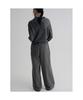 8seconds Winter Half-Banding Single-Pleat Wide Slacks Gray