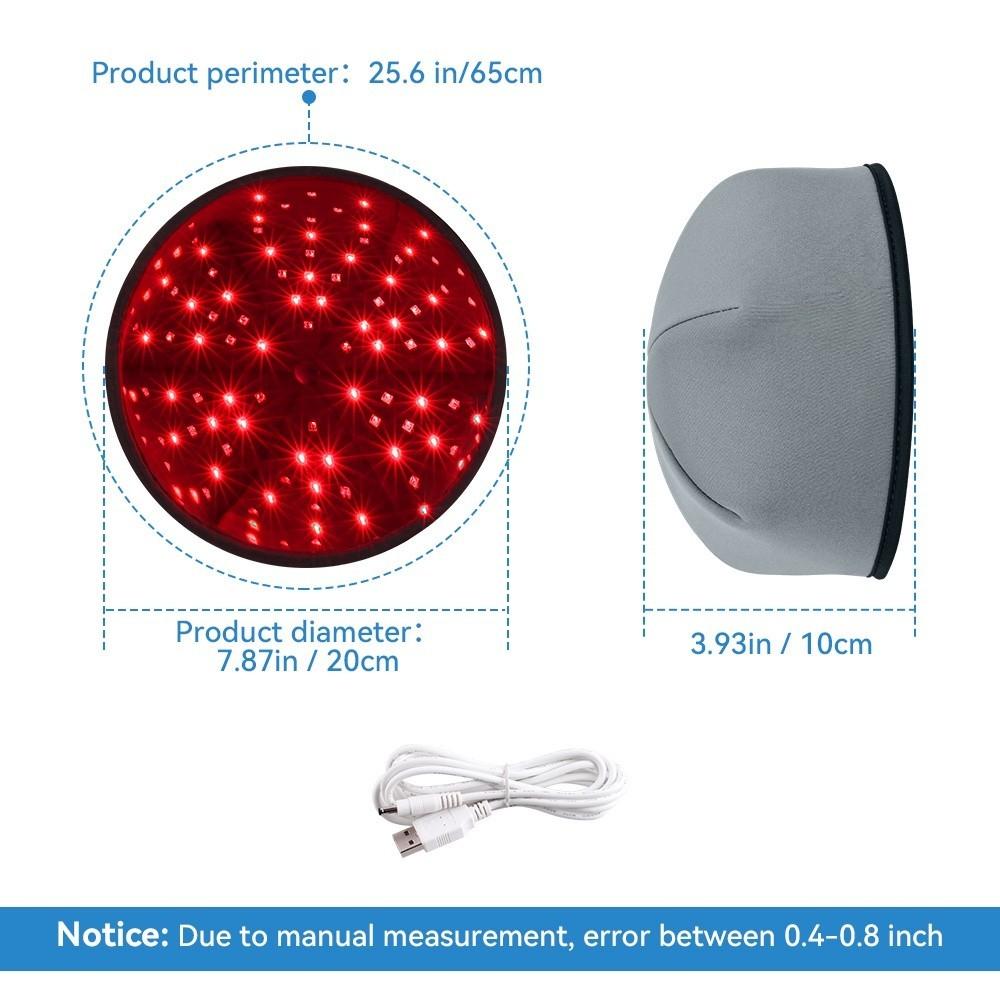 Led Infrared lamp Red Light Therapy Devices Hair Growth Cap Hair Loss Treatment Insomnia Head Pain Relief Heating Hat