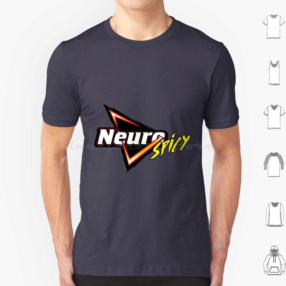 Neurospicy T Shirt Cotton Men Women DIY Print Neurodivergent Neurodiversity Autism Autistic Autie Aspie Adhd Audhd Neurotype