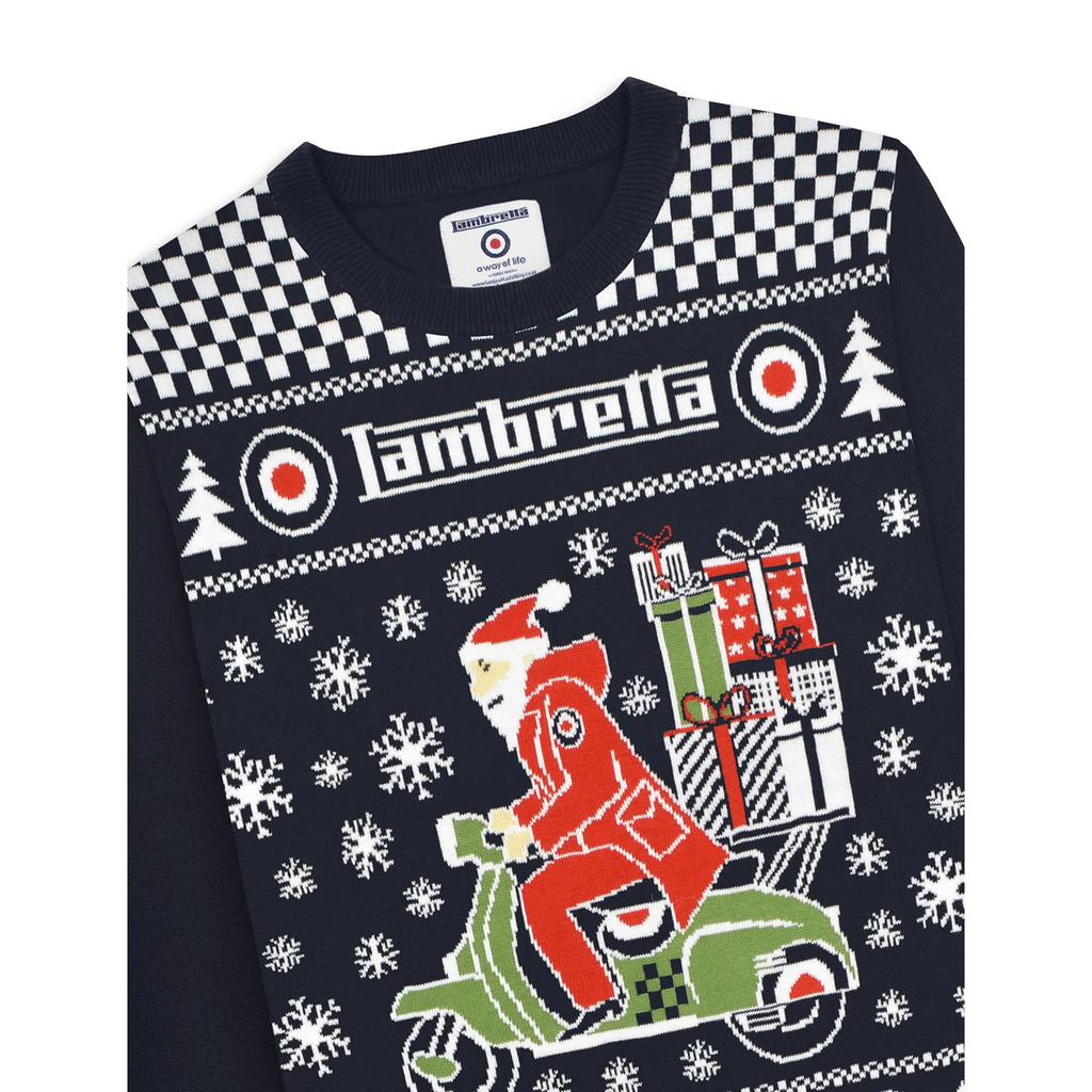 LAMBRETTA Maglione di Natale AW25 da uomo con scooter