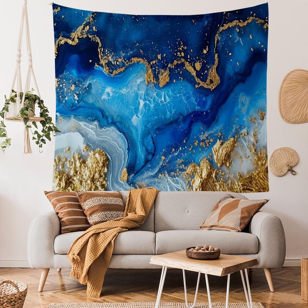 

INS Wind Gold Marble Fluid Pattern Tapestry Art Printing Cheap Hippie Wall Hanging Bohemian Wall TapestriesArt Home Decor 74x94cm(29x37in)